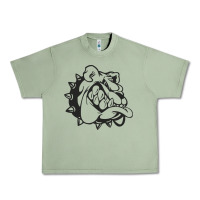 Oil Green english bulldog Urban Heavy Tee - ArtChic