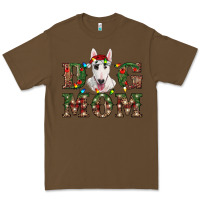 Cacao Christmas Dog Mom Bull Terrier Premium Tee - RanaPortraitStore