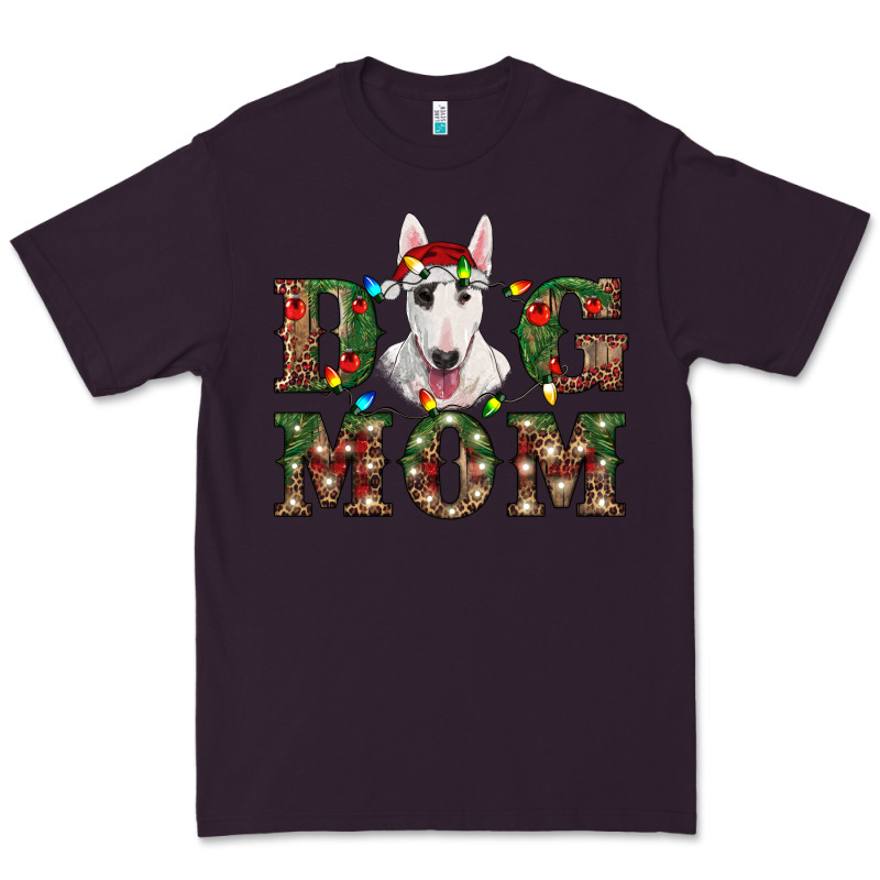 Christmas Dog Mom Bull Terrier Premium Tee by RanaPortraitStore | Teevron