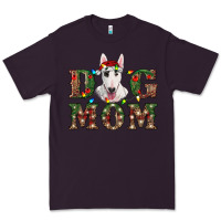 Plum Christmas Dog Mom Bull Terrier Premium Tee - RanaPortraitStore