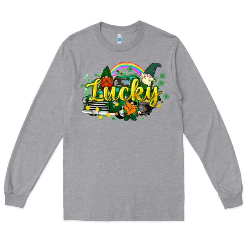 Lucky Gnomes Truck St. Patrick's Long Sleeve Tee by HowdyJamesFarm | Teevron