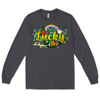 Smoke lucky gnomes truck St. Patrick's Long Sleeve Tee - HowdyJamesFarm