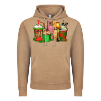Vintage Coffee christmas movie coffee cups Vintage Hoodie - CowGirlArtShop
