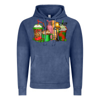 Vintage Denim christmas movie coffee cups Vintage Hoodie - CowGirlArtShop