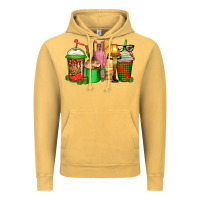Vintage Mustard christmas movie coffee cups Vintage Hoodie - CowGirlArtShop