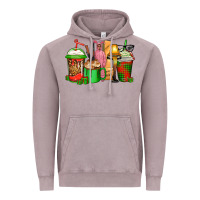 Vintage Zinc christmas movie coffee cups Vintage Hoodie - CowGirlArtShop