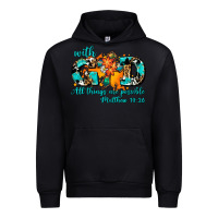Black with god all things are possible. cross Urban Hoodie - AdoDesignShop
