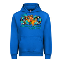 Cobalt with god all things are possible. cross Urban Hoodie - AdoDesignShop