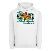 Pigment Lunar Rock with god all things are possible. cross Urban Hoodie - AdoDesignShop