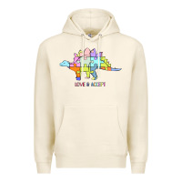 Tofu Titi Pretty Art Love And Accept Premium Hoodie - CowhideDigitalArt