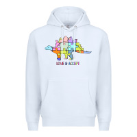 White Titi Pretty Art Love And Accept Premium Hoodie - CowhideDigitalArt