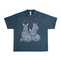 Midnight Navy Scottish Terrier Lover Scottish Terrier Dog Aberdeen Terrier Urban Heavy Tee - trangStudio