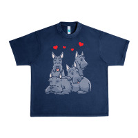 Navy Scottish Terrier Lover Scottish Terrier Dog Aberdeen Terrier Urban Heavy Tee - trangStudio