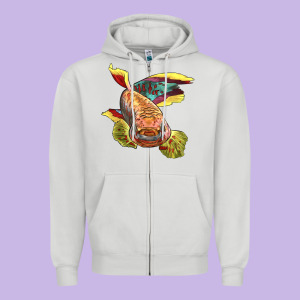 Killifish Zipper Hoodie Designed By Lillyallendesigns
