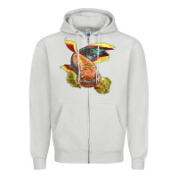 Dove Grey Killifish Zipper Hoodie - LillyAllenDesigns