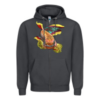Smoke Killifish Zipper Hoodie - LillyAllenDesigns