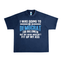 Navy i was going to be a democrat for halloween political t shirt t shirt Urban Heavy Tee - StudioElite