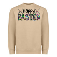 Mushroom Happy Easter Heavyweight Sweatshirt - CowhideDigitalArt