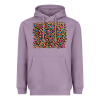 Lavender leopard with multiple color glitters Heavyweight Hoodie - Artiststas