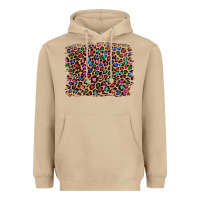 Mushroom leopard with multiple color glitters Heavyweight Hoodie - Artiststas