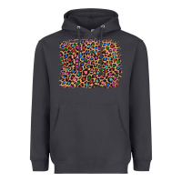 Smoke leopard with multiple color glitters Heavyweight Hoodie - Artiststas