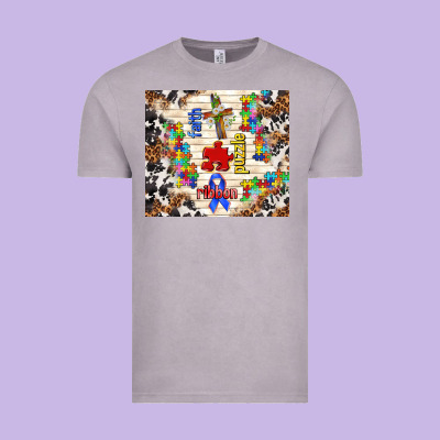 Faith Puzzle Ribbon Tumbler Vintage Tee Designed By Tumblerdesignbyshophia