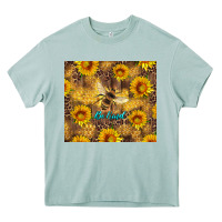 Arona be kind bee and sunflowers Heavy Core Tee - Artiststas