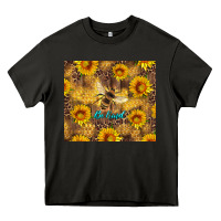Be Kind Bee And Sunflowers Heavy Core Tee | Teevron
