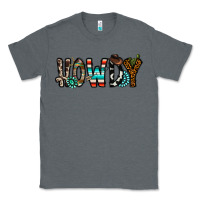 Charcoal Heather howdy Classic Tee - CowhideDigitalArt