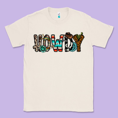 Howdy Classic Tee Designed By Cowhidedigitalart