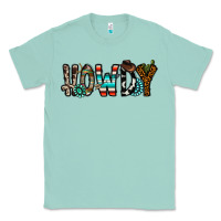 Seafoam howdy Classic Tee - CowhideDigitalArt