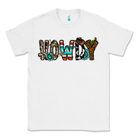White howdy Classic Tee - CowhideDigitalArt