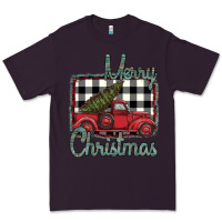 Plum Merry Christmas Truck Premium Tee - Bettercallsaul