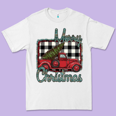 Merry Christmas Truck Premium Tee Designed By Bettercallsaul