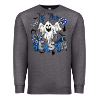 Charcoal Heather Tis' The Season Cheer Ghost Premium Sweatshirt - BarkalooDesign