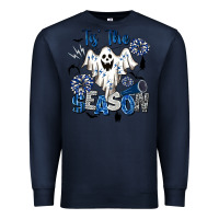 Navy Tis' The Season Cheer Ghost Premium Sweatshirt - BarkalooDesign