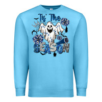 Ocean Blue Tis' The Season Cheer Ghost Premium Sweatshirt - BarkalooDesign