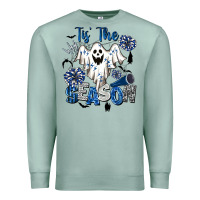 Seafoam Tis' The Season Cheer Ghost Premium Sweatshirt - BarkalooDesign