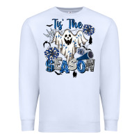 White Tis' The Season Cheer Ghost Premium Sweatshirt - BarkalooDesign