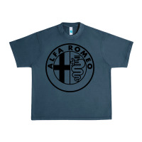Midnight Navy alfa racing big Urban Heavy Tee - PixelFlow