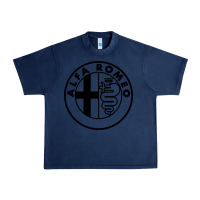 Navy alfa racing big Urban Heavy Tee - PixelFlow