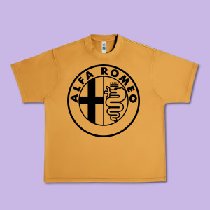 Alfa Racing Big Urban Heavy Tee Designed By Pixelflow