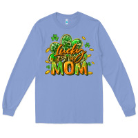 Colony Blue Lucky Mom  St. Patrick's Day Long Sleeve Tee - CowGirlArtShop