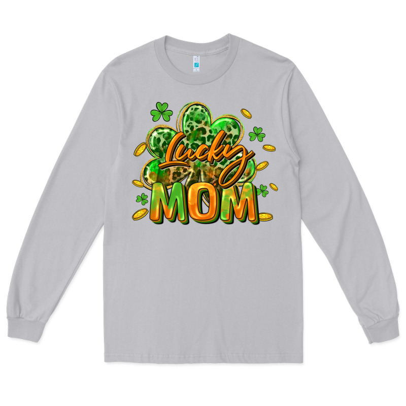 Lucky Mom  St. Patrick's Day Long Sleeve Tee by CowGirlArtShop | Teevron