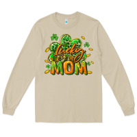 Mushroom Lucky Mom  St. Patrick's Day Long Sleeve Tee - CowGirlArtShop