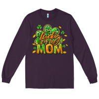Plum Lucky Mom  St. Patrick's Day Long Sleeve Tee - CowGirlArtShop