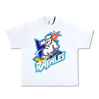 White Quebec Rafales Urban Heavy Tee - PixelFlow