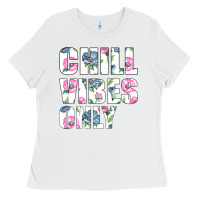 White Chill Vibes Only Ladies Tee - Bettercallsaul