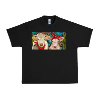 Black Charolais bull and calf Urban Heavy Tee - RanaPortraitStore