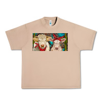 Burro Charolais bull and calf Urban Heavy Tee - RanaPortraitStore
